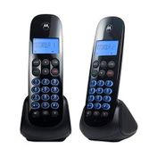Teléfono fijo inalámbrico Motorola M700-2  negro (2 unidades)