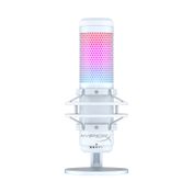 Micrófono USB HyperX QuadCast S con luz, blanco
