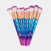 Set de brochas para maquillaje x10 piezas