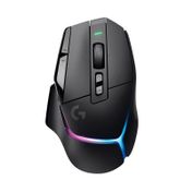 Mouse inalámbrico negro Gaming Logitech G502 X Plus con luz