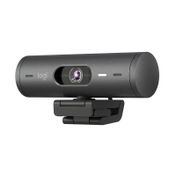 Cámara web Logitech Brio 500 Full HD, negra