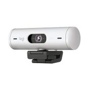 Cámara web Logitech Brio 500 Full HD, blanca