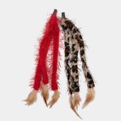 Repuesto para varita de gatos x2 unidades tiras de plumas