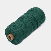 Rollo de lana macrame 3mm x 100 metros 280g, verde