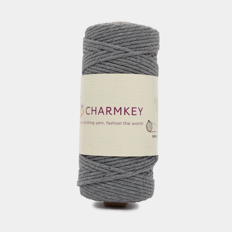 Lana gris de macrame 3mm, 280G - 100 metros