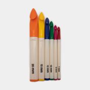 Set agujas de crochet x6 piezas con mango grueso