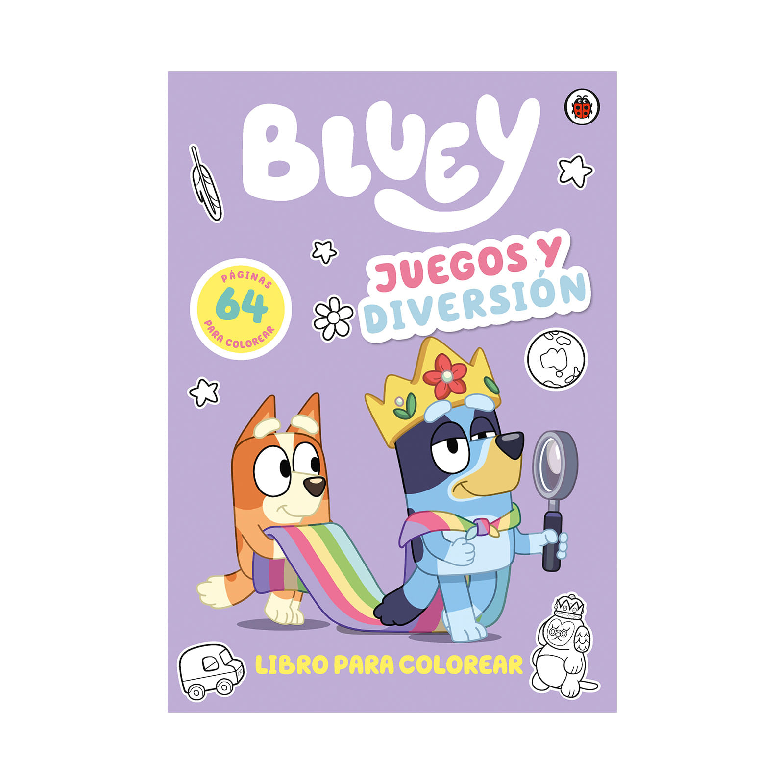 Bluey 1: juegos y diversión libro para colorea