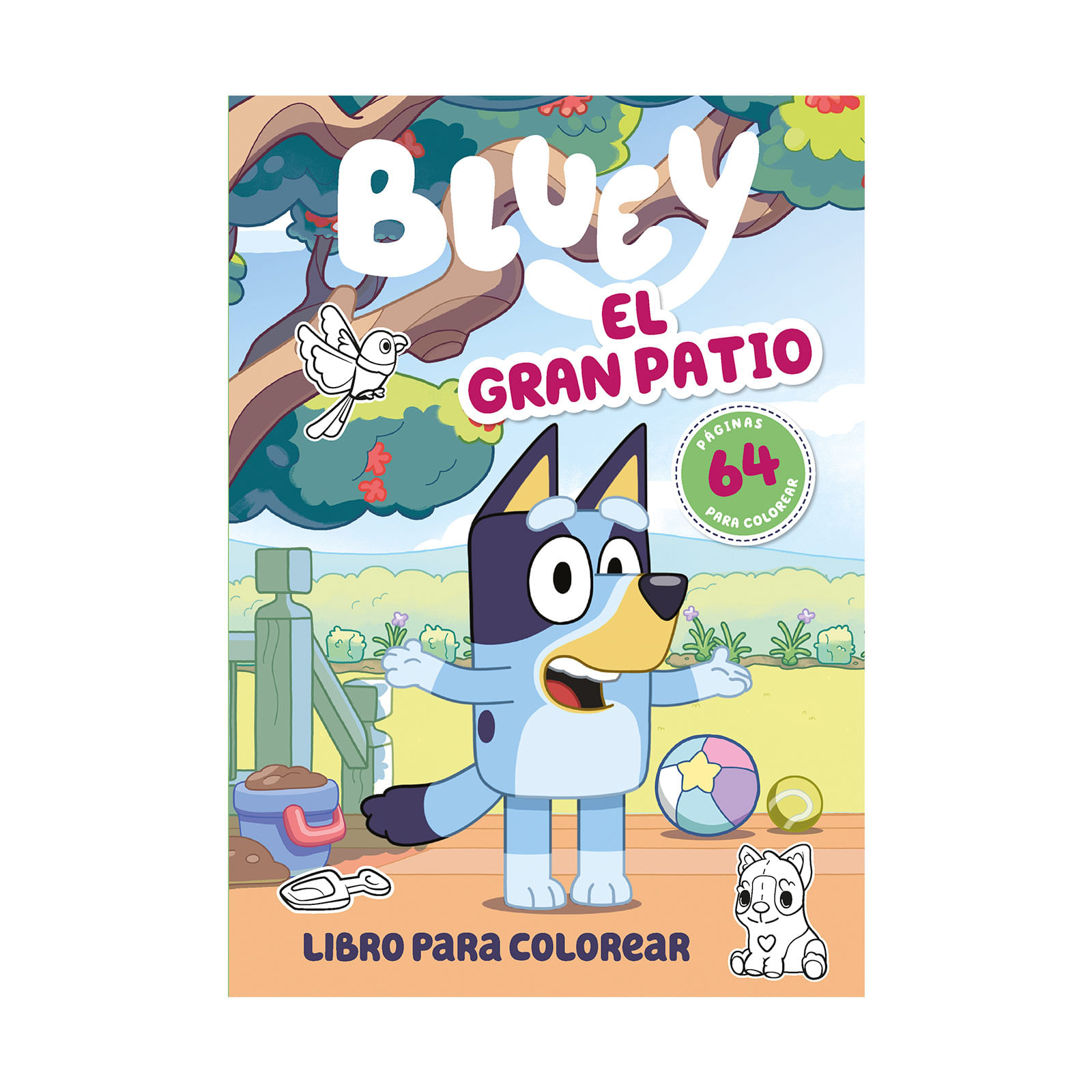 Bluey 2: el gran patio (libro para colorear)