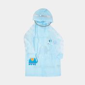 Capa impermeable talla M, 75 x 49 cm azul