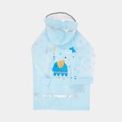 Capa impermeable talla M, 75 x 49 cm azul