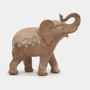 Figura de elefante café 18 x 20,5 x 7 cm