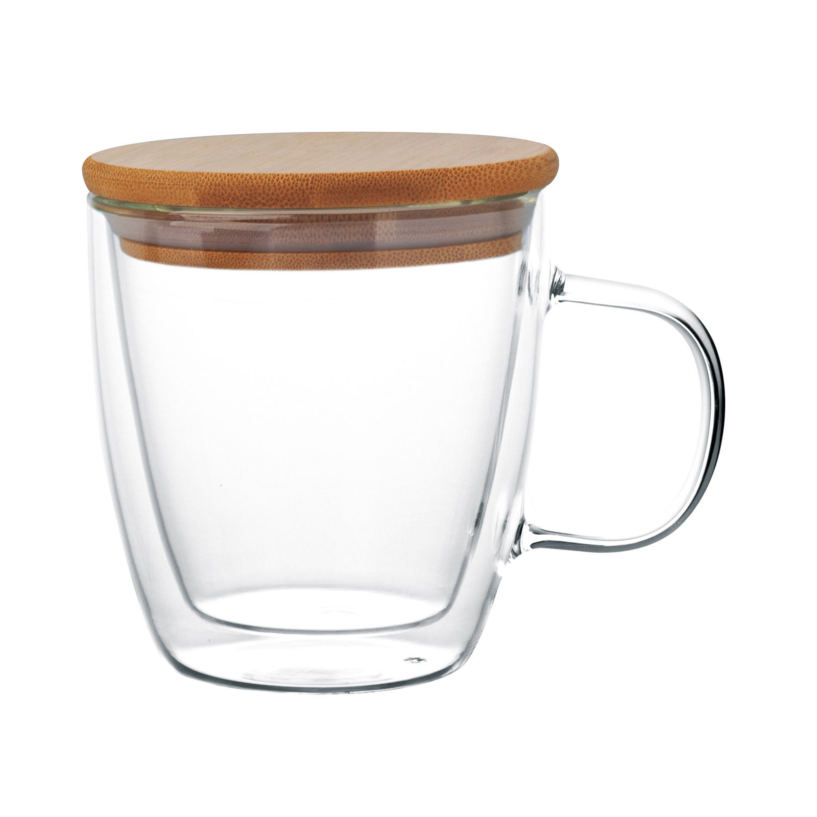 Vaso Taza X 2 Unidades Doble Vidrio Cafe Doble Capa X 350ml