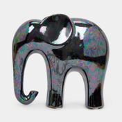 Figura elefante en porcelana, iridiscente