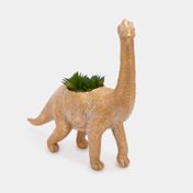 Figura de dinosaurio con planta 24,7 x 24 x 7 cm