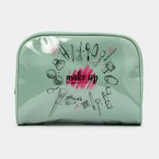 Cosmetiquera "make up" verde 15 x 20 x 8 cm