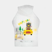 Capa impermeable talla M, 72 x 48 cm oso con carro