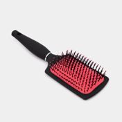 Cepillo rectangular rojo, negro