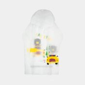 Capa impermeable talla L, de 75 x 49 cm transparente