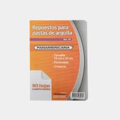 Repuesto para argolla cuadriculado x 80 hojas