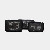 Set de maletín de viaje universo bestwin x 3 piezas