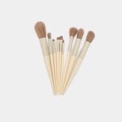 Set de brochas para maquillaje x10 piezas con estuche