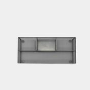 Organizador de escritorio de malla sencilla  4.2 x 30 x 15 cm gris