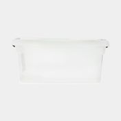 Caja organizadora plástica de 6 litros con tapa, transparente