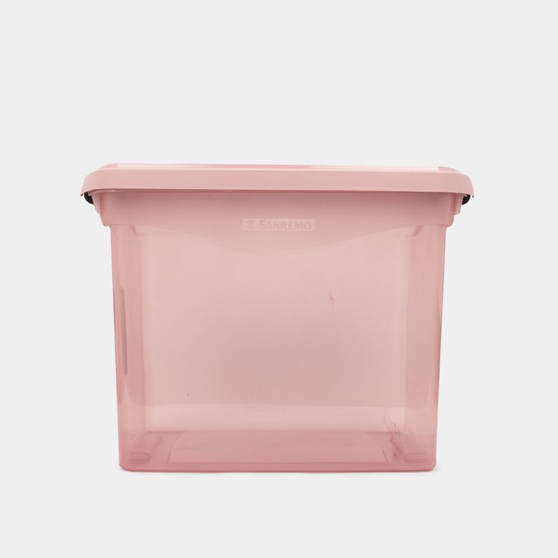 CAJA ORGANIZADORA TELA 27x27x28CM ROSA — Deco Hogar