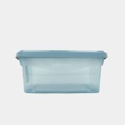 Caja organizadora plástica de 6 litros con tapa, azul