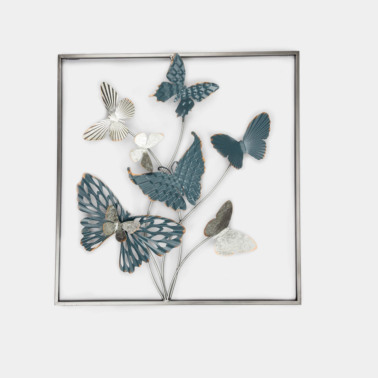 Adorno de pared 49,5 x 49,4 cm mariposas