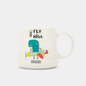 Mug blanco de 370 ml con diseño de avión