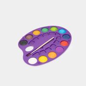 Set de acuarelas con paleta + pincel 12 colores