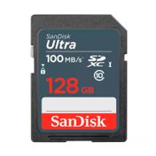 Memoria SD C10 ultra SanDisk 100 MB/S de 128 GB