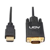 Cable negro HDMI a VGA de 1.8 metros
