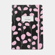 Libreta ejecutiva 14 x 20 cm rosado con negro