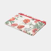 Libreta ejecutiva con lirios y flores rojas de 14 x 20 cm
