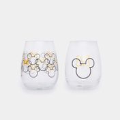 Set de vasos en cristal x 2 unidades de 510 ml con diseño de Minnie