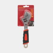 Llave inglesa de 15 cm con mango negro con rojo