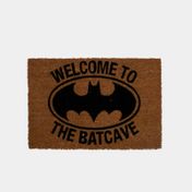 Tapete de bienvenida café de 40 x 60 cm con el logo de Batman
