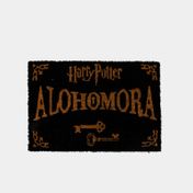 Tapete de bienvenida negro de 40 x 60 cm con diseño "Alohomora" de Harry Potter