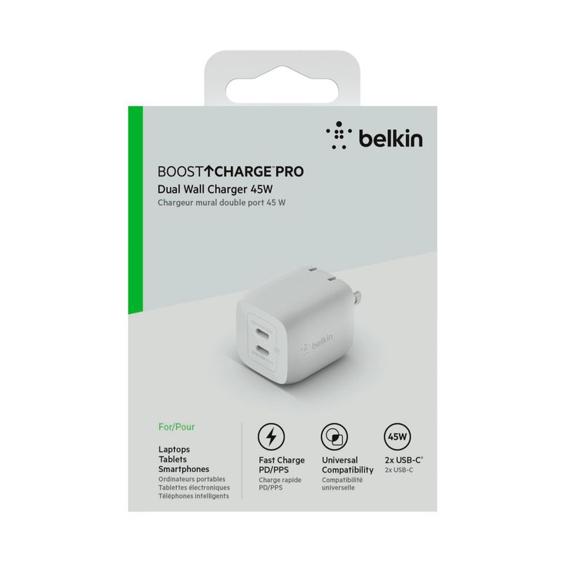 ᐅ Cargador de pared doble USB-C de 45W de Belkin, UPS & Energy en Gestión  de Compras Empresariales S.A.S.