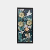 Cuadro de hojas verdes 42 x 92 cm