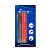 Bolígrafo pilot x 4 unidades tinta roja y negra