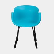 Silla fija nova azul