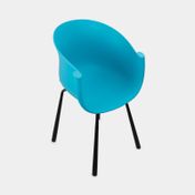 Silla fija nova azul