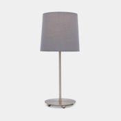 Lámpara de mesa con níquel satinado