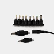 Adaptador universal para portátil Havit negro con 8 conectores