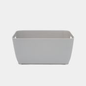 Canasta organizadora gris