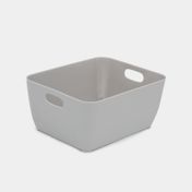 Canasta organizadora gris