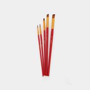 Set de pincel con mango rojo x 5 piezas